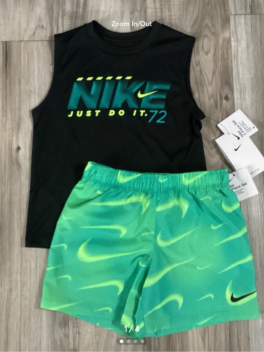 Nike Tank & Shorts set boys size 4(NWT) ~PRICE IS FIRM, NO OFFERS~